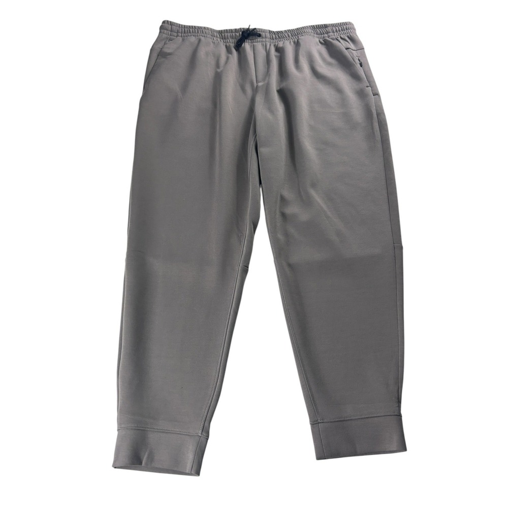 Member's Mark Mens Active Jogger Gray Double‎ Knit Stretch Pants XXL NEW